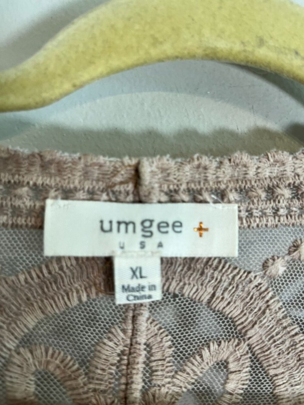 Neutral Floral Embroidered Cardigan XL Boho Indie Folk Peasant Festival Mesh - Picture 2 of 9